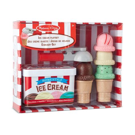 Melissa And Doug Scoop And Stack Ice Cream Cone Play Set Ages 3 5 Yrs