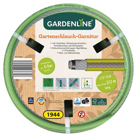 Gardenline Gartenschlauch Garnitur Aldi S D