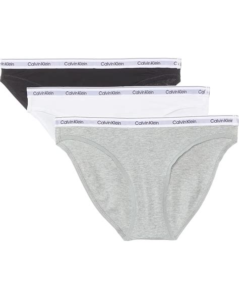 Women S Calvin Klein Underwear Modern Logo Bikini Pack Zappos