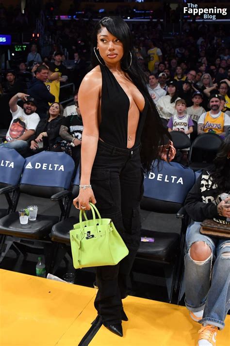 Megan Thee Stallion Flaunts Her Big Boobs At The NBA Game Photos TubeZZZ Porn Photos