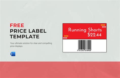 Price Label Template in Word - Download | Template.net