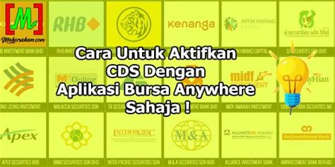 Cara Aktifkan CDS Dengan Aplikasi Bursa Anywhere Mahersaham