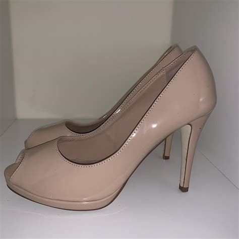 Daniel Footwear Nude Peeptoe Heels Hardly Worn Size Depop
