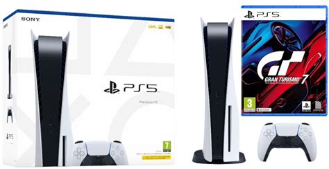 ‫SONY - קונסולת משחק סוני פלייסטיישן + משחק Sony 5 Gran Turismo 7 ...