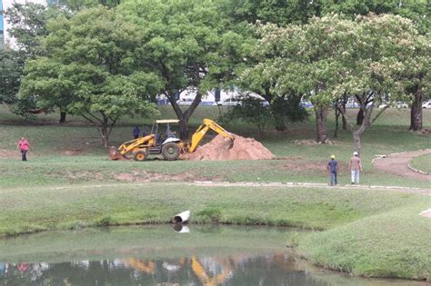 Prefeitura Inicia Limpeza Do Lago Do Parque Vitória Régia Prefeitura