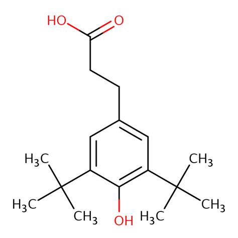 Di Tert Butyl Hydroxyhydocinnamic Acid Sielc Technologies