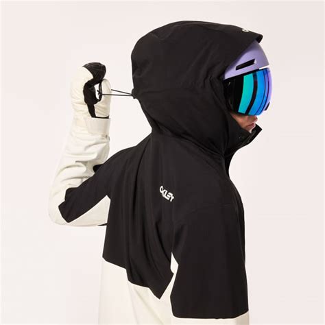 OAKLEY TNP TBT INSULATED ANORAK W ARCTIC WHITE BLACKOUT Veste De Ski