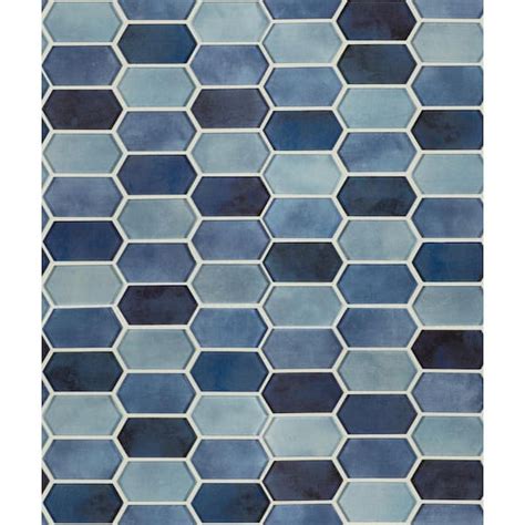 Msi Take Home Tile Sample Boathouse Picket 6 In X 6 In X 8 Mm Glass Mesh Mounted Mosaic Wall