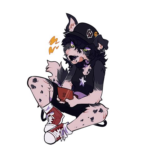 Lil Dog Just Playing On Her Ds Art By Me Rfurry