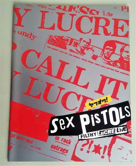 セックス ピストルズ 大判 パンフ SEX PISTOLS THE FILTHY LUCRE LIVE TOUR ツアーパンフレット ライブ