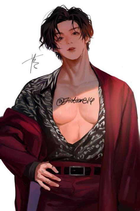 荩 rest jintian314 Twitter Jungkook fanart Jungkook abs Bts