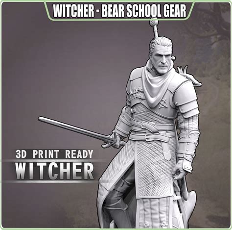 Geralt Of Rivia Bear School Gear From The Witcher Specialstl