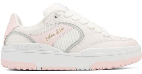 Naked Wolfe Ambition Cow Leather Mesh White Pink Lyst