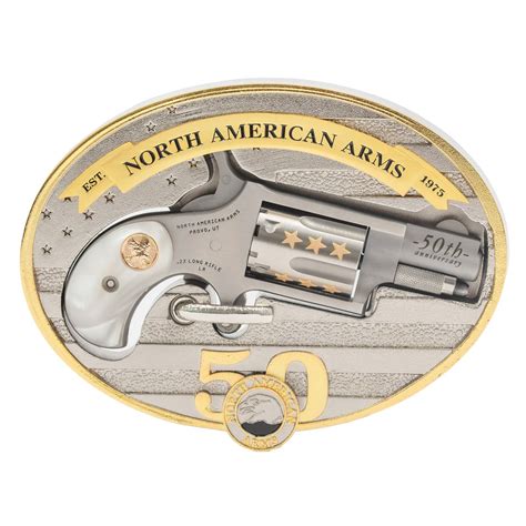 NAA 50th Anniversary Belt Buckle Mini Revolver, .22LR