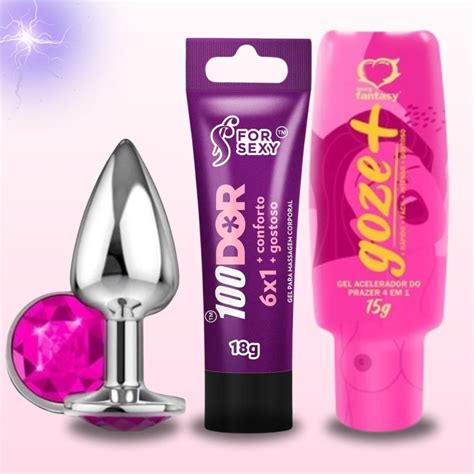 Kit Casal Sex Shop Produtos Er Ticos Plug Anal Lubrificantes Intimos Feminino Shopee Brasil
