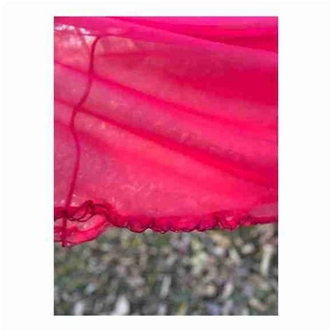 Vintage French Maid Nightgown Maxi Lingerie Red Black Lace Sheer Graceful Lily Vintage