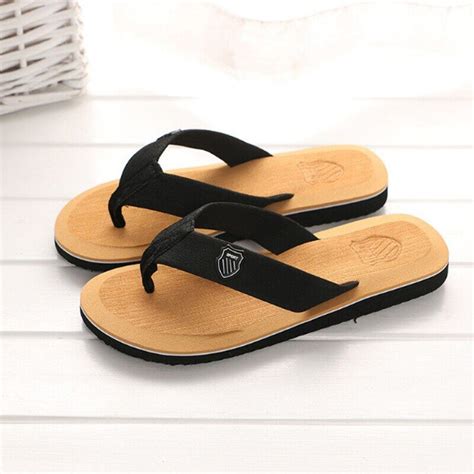 Summer Light Men Flip Flops Men Beach Slippers Home Beach Sandals Non