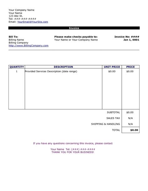 Simple Invoices Template * Invoice Template Ideas