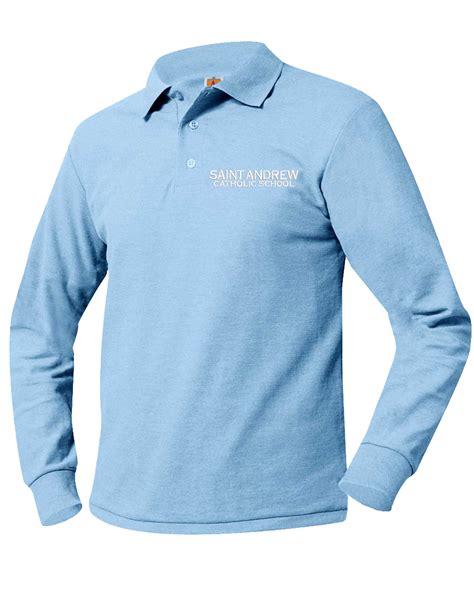Pique Polo Long Sleeve Shirt Saint Pauls Place