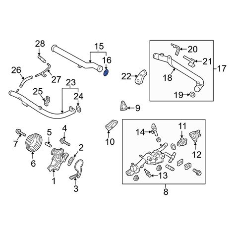 Hyundai OE 2546221010 - Engine Coolant Pipe O-Ring