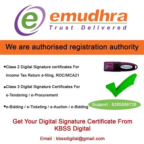 Newly Register Emudhra Gst Digital Signature Certificate Class 2 1