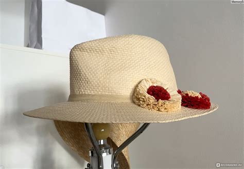 Шляпа Bonatti Федора с цветами бумажная соломка / Fedora with flowers ...