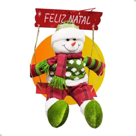 Boneco Papai Noel De Pelúcia Enfeite Decoração De Natal Frete grátis