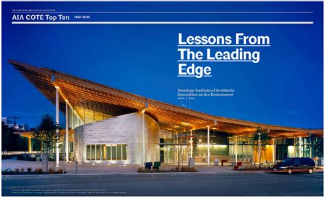 Aia Top Ten Projects Really Do Lead The Industry Buildinggreen