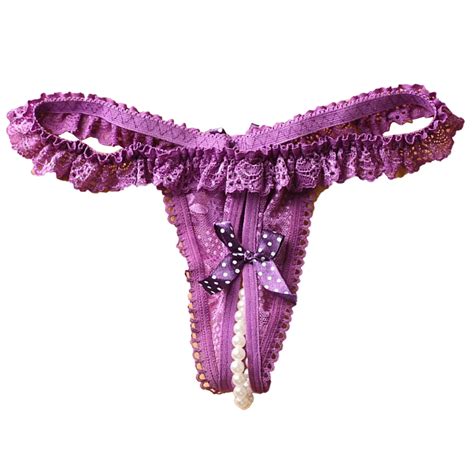 Culotte Sans Entrejambe En Dentelle Pour Femme String Lingerie Sexy Sous V Tement Ouvert Avec