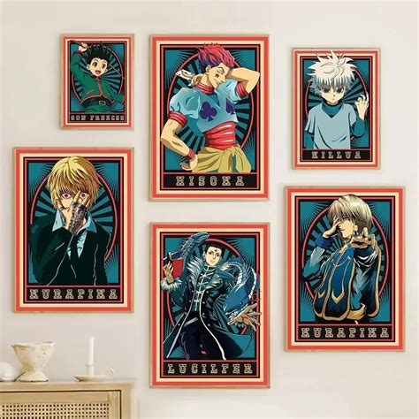 Винтажный Постер Hunter X Hunter Hisoka С Принтом На Холсте ...