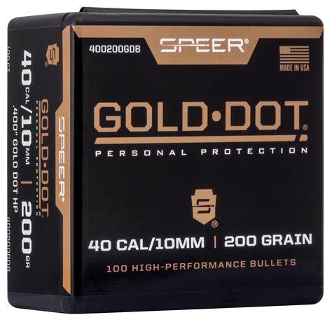 buy gold dot handgun component bullet mm auto  grain speer