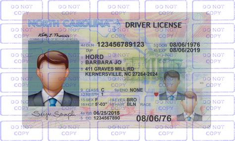 North Carolina Driver License Template PSD 2023 EDIT SSC