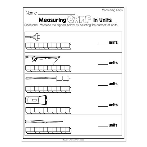 Nd Grade Math Worksheets Measurement Measuring Units