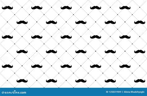 Fundo Do Dia Do S Do Pai Bigode Preto Pontos Teste Padr O Sem