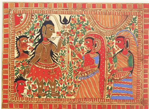 Shiva Parvati Marriage Paintings