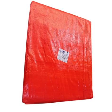 PVC Coated Woven Orange HDPE Waterproof Tarpaulin Thickness 3mm At Rs