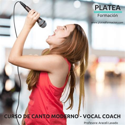 Curso De Canto Moderno Vocal Coach Platea Formación