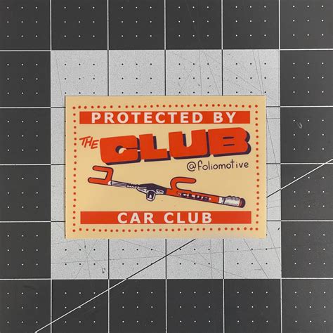 The Club Car Club Sticker — FOLIOMOTIVE