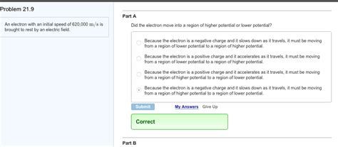 Solved An Electron With An Initial Speed Of M S Is Chegg