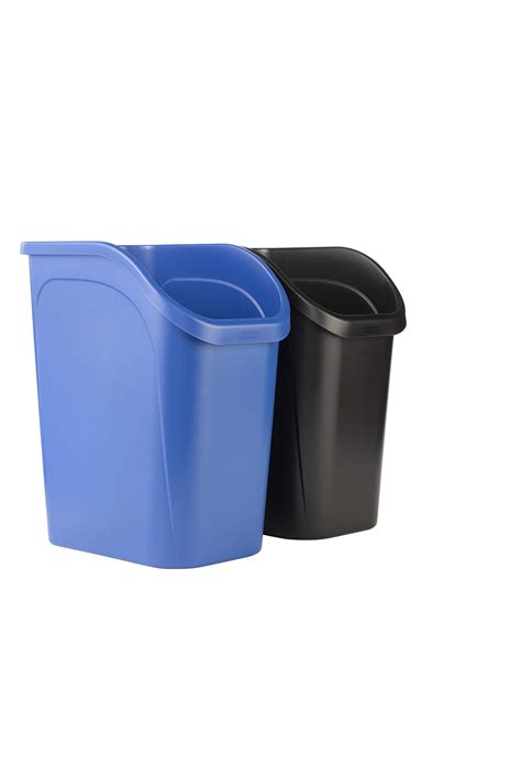 Rubbermaid Lot De Petites Poubelles Sous Le Comptoir Bleu Et Noir