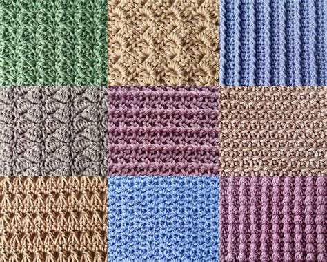 30 beautiful crochet stitches - Nordic Hook - Crochet stitch tutorials