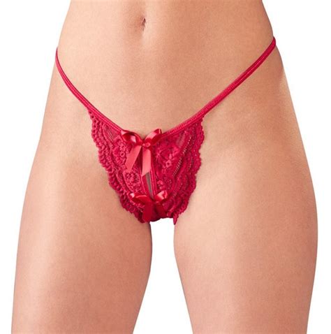 String Ouvert Dentelle Rouge Lingerie Sexy Femme Etsy France