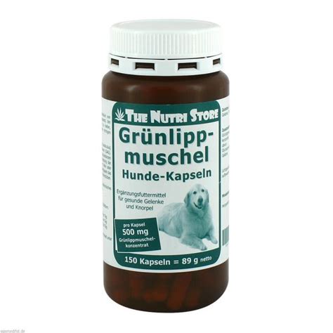 GRÜNLIPPMUSCHEL 500 mg Kapseln f Hunde 150 St Preisvergleich PZN