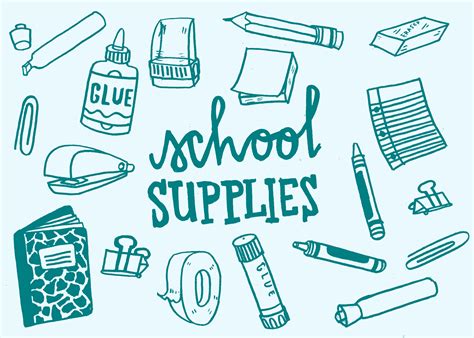 School Supplies Drawing at GetDrawings | Free download