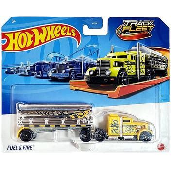 Caminhão Hot Wheels Fuel and Fire Track Fleet Mattel Caminhões Motos e Ônibus de