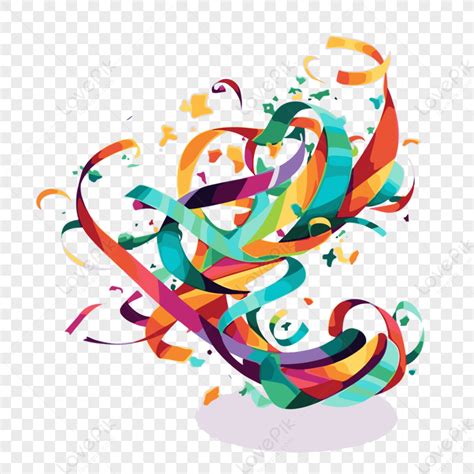 Party Streamer Vectorstickercartoonstreamers Png Picture And Clipart