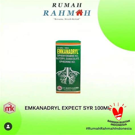 Jual Pharos Emkanadryl Expect Sirup Obat 100 Ml Di Seller Rumah