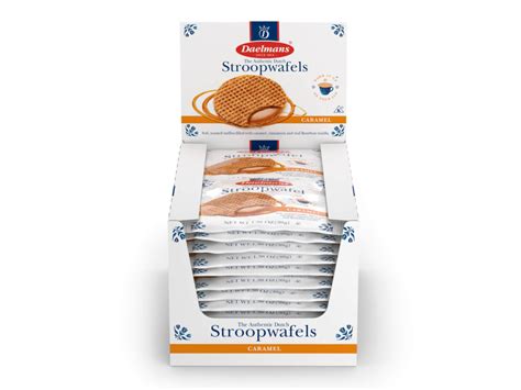 Daelmans Jumbo Caramel Stroopwafels in Cube Box