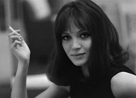 Anna Karina On The Set Of Alphaville Directed By Jean Luc