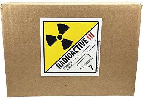 Hazard Class 7 Dot Radioactive Iii Labels 4x4 Inch Square 500